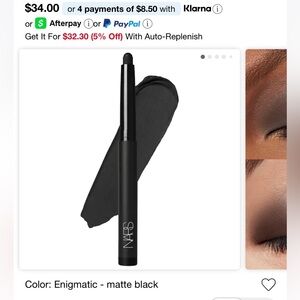 NARS Matte Black Eyeshadow Stick - Enigmatic